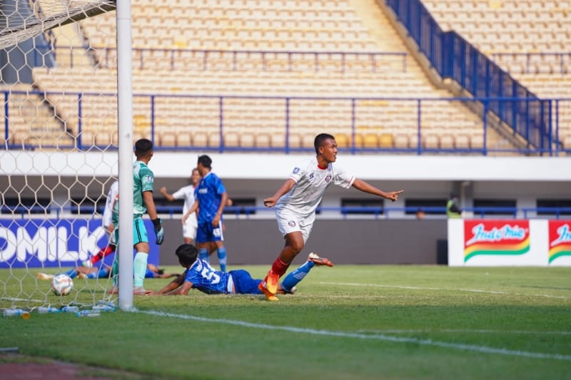  Warnai Laga Perdana dengan Kemenangan di Markas Persib, Singa Muda Arema FC Kantongi Modal Positif di Elite Pro Academy 2023