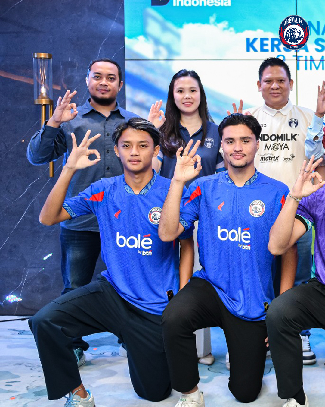 DORONG KEMAJUAN SEPAKBOLA INDONESIA, BTN JADI SPONSOR AREMA FC